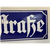 Image 3 : WWII GERMAN CITY BLUE PORCELAIN STREET SIGN