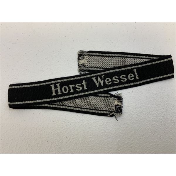 WWII GERMAN WAFFEN SS "Horst Wessel" CUFFTITLE