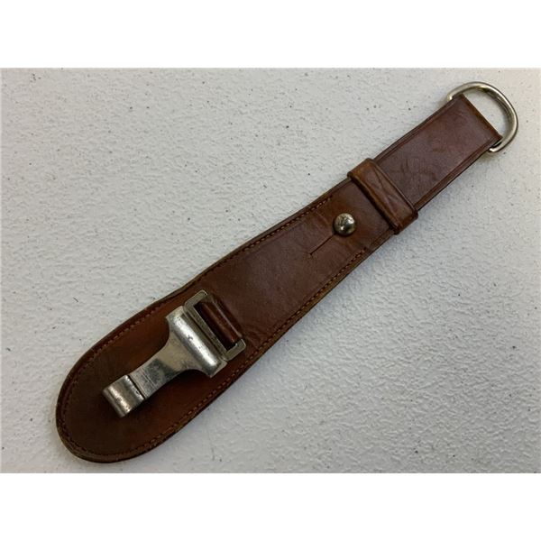 WWII GERMAN BROWN LEATHER SWORD HANGER