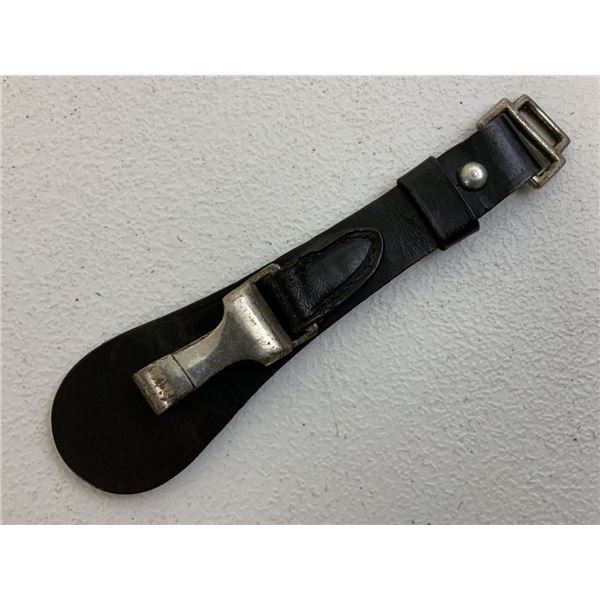 WWII GERMAN BLACK LEATHER SWORD HANGER