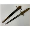 Image 1 : WWII JAPANESE IMPERIAL NAVY OFFICER DAGGER WITH SCABBARD
