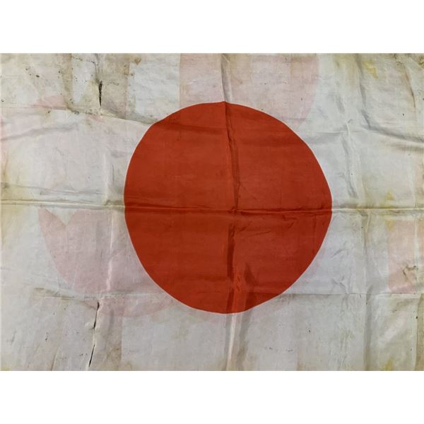 WWII IMPERIAL JAPANESE SILK NATIONAL FLAG