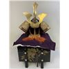 Image 1 : JAPAN VINTAGE JAPANESE SAMURAI DISPLAY DOLL KABUTO HELMET WITH TRUNK