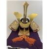 Image 2 : JAPAN VINTAGE JAPANESE SAMURAI DISPLAY DOLL KABUTO HELMET WITH TRUNK