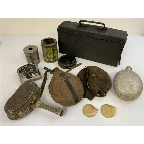 WWII GERMAN BATTLEFIELD ITEMS GROUND RECOVERED IN NORMANDY FRANCE