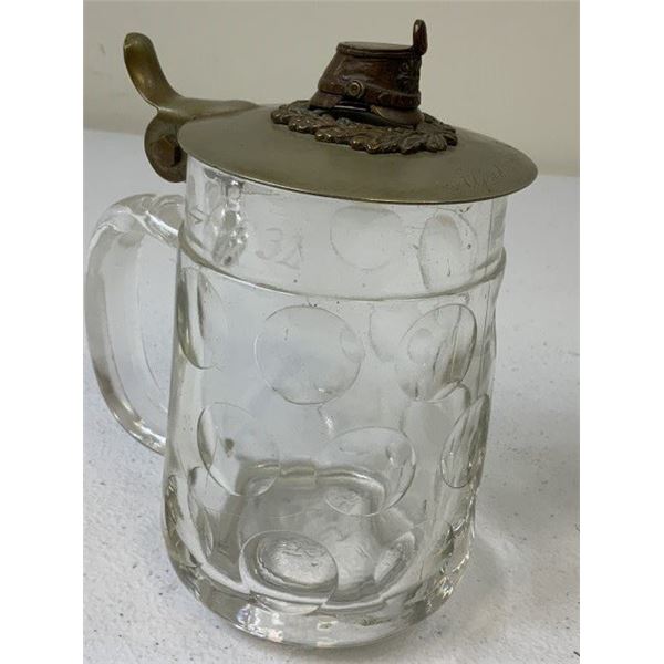 IMPERIAL GERMANY BEER STEIN MUG MILITARY SERVICE PATRIOTIC NAMED