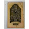 Image 1 : ANTIQUE 1914 AUSTRIA HUNGARY EMPIRE K.U.K. POSTAL AWARD PLAQUE BRASS ON MARBLE