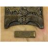 Image 3 : ANTIQUE 1914 AUSTRIA HUNGARY EMPIRE K.U.K. POSTAL AWARD PLAQUE BRASS ON MARBLE