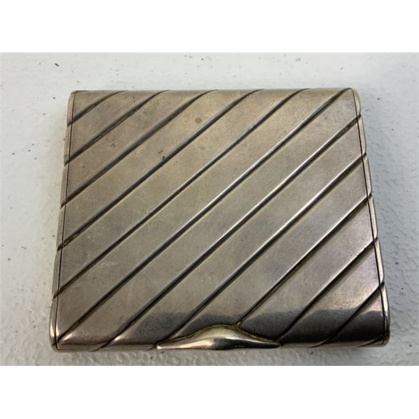 ANTIQUE SOLID SILVER CIGARETTE CASE