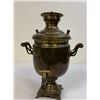 Image 10 : ANTIQUE RUSSIAN SMALL SIZE BRASS SAMOVAR TEA KETTLE