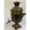 Image 1 : ANTIQUE RUSSIAN SMALL SIZE BRASS SAMOVAR TEA KETTLE