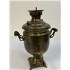 Image 2 : ANTIQUE RUSSIAN SMALL SIZE BRASS SAMOVAR TEA KETTLE