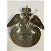 Image 2 : IMPERIAL RUSSIAN CRIMEAN WAR ERA BRASS EAGLE 26th ARMY INF REG. HELMET FRONT PLATE