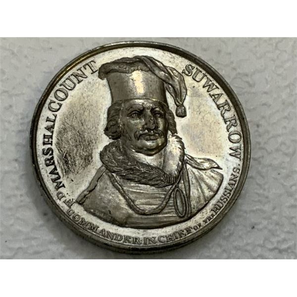 RUSSIA IMPERIAL COUNT SUVOROVS VICTORIES IN ITALY 1799 MEDAL