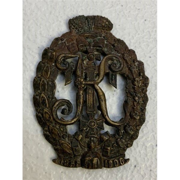 IMPERIAL RUSSIA RARE TIFLISS 15TH GRENADIER REGIMENT BADGE