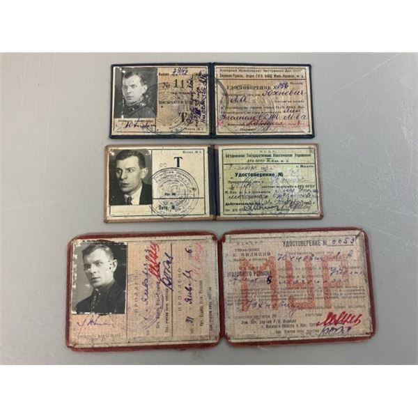 USSR 1930's MOSCOW CRIMINAL INVESTIGATION MUR ID DOCUMENTS WITH RESEARCH
