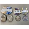 Image 2 : USSR GROUP OF 4 ALL SILVER ORDERS MEDALS
