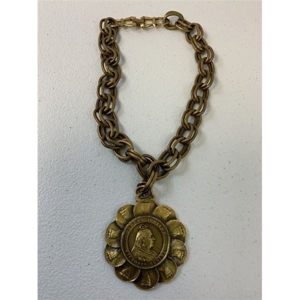UK QUEEN VICTORIA JUBILEE CHAINED DECORATION
