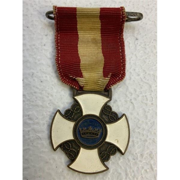 UK ORDER OF THE CROWN MEDAL MINIATURE