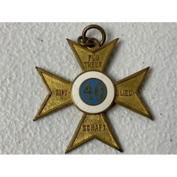 IMPERIAL GERMANY 40 YEARS OF SERVICE CROSS