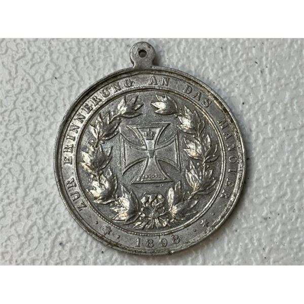 IMPERIAL GERMANY 1898 WILHELM II KING OF WURTTEMBERG MEDAL