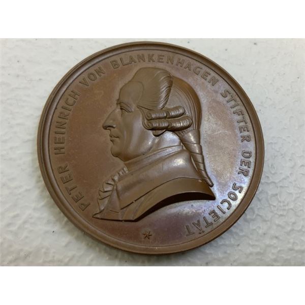 IMPERIAL GERMANY PETER HEINRICH VON BLANKENHAGEN BRONZE MEDAL