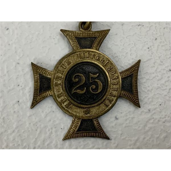 IMPERIAL GERMANY VETERANS SERVICE CROSS FOR 25 YEARS OF SERVICE