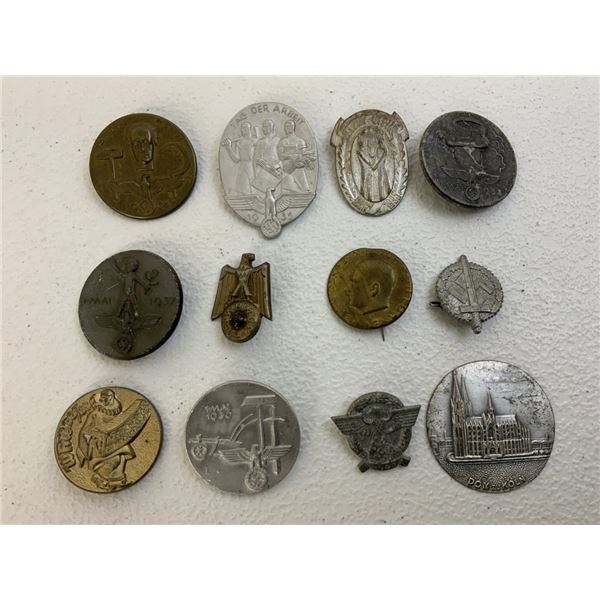 GERMANY THIRD REICH LOT OF PINS AND TINNIES