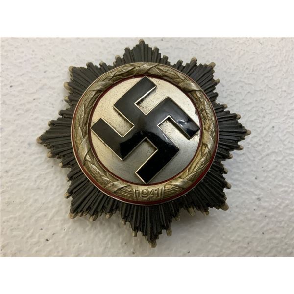 WWII NAZI GERMANY 1941 GERMAN CROSS IN SILVER