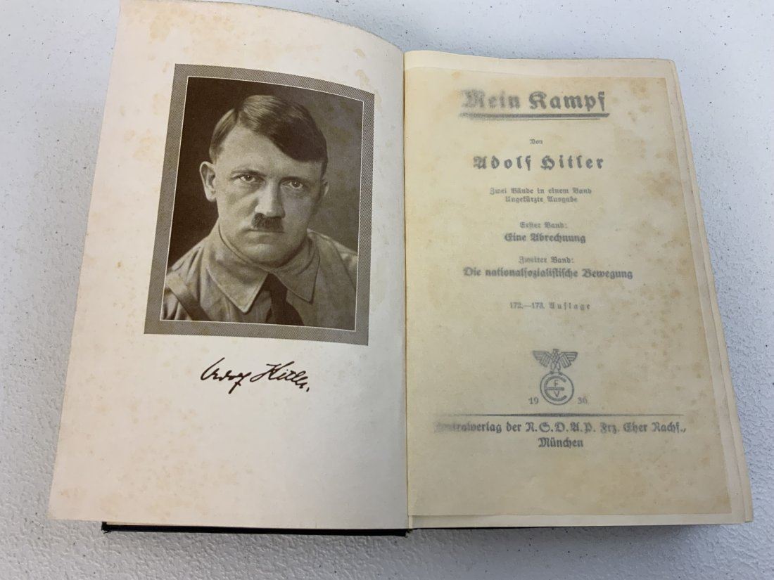NAZI GERMANY 1936 ADOLF HITLERS MEIN KAMPF BOOK
