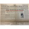 Image 2 : GERMANY THIRD REICH WWII GERMAN NEWSPAPER "Volkisher Beobachter" JANUARY 15 , 1941