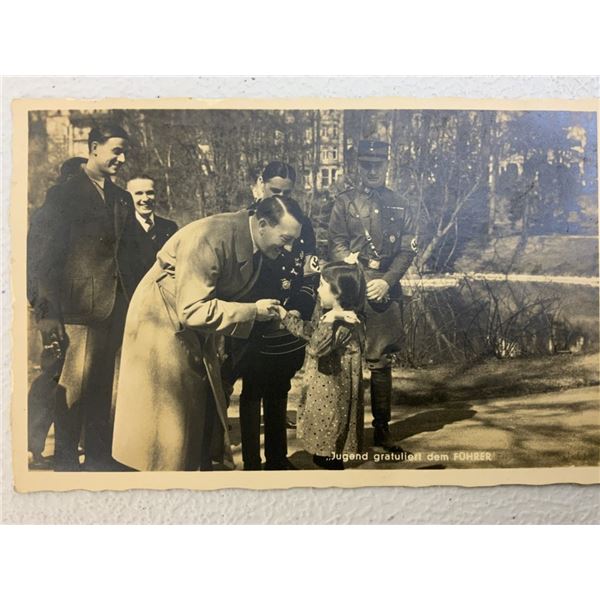 NAZI GERMANY ADOLF HITLER POSTCARD