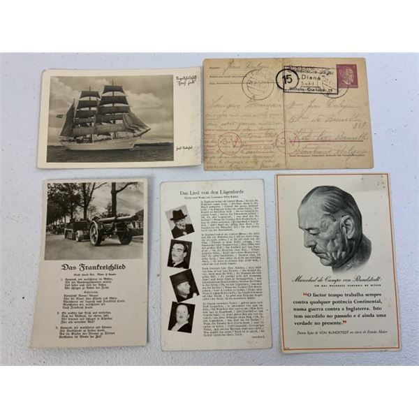 GERMANY THIRD REICH LOT OF 5 POST CARDS