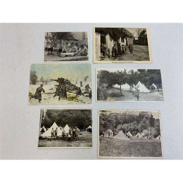 GERMANY THIRD REICH LOT OF 6 MILITARY PHOTO POSTCARDS