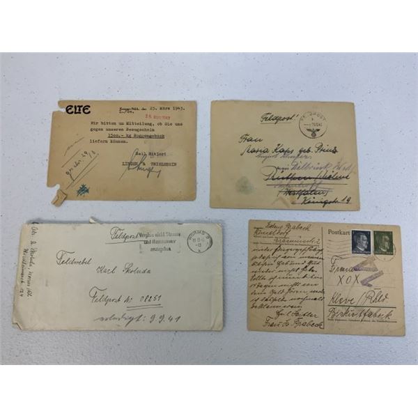 WWII GERMAN FILDPOST SOLDIERS LETTERS FROM THE FRONT