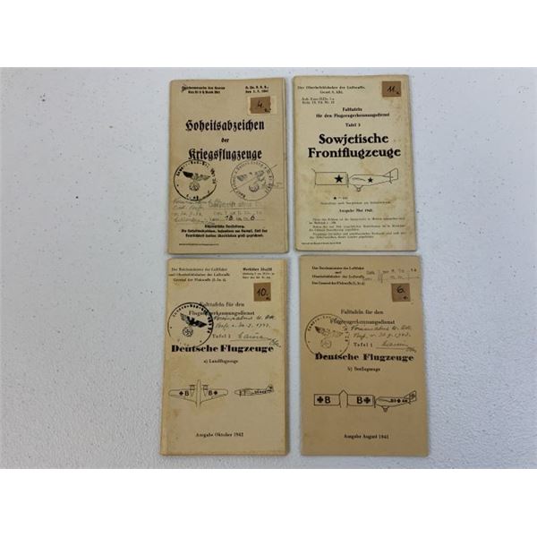 GERMANY THIRD REICH LOT OF 4 LUFTWAFFE PLANES ID BOOKS