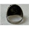Image 3 : NAZI GERMANY LUFTWAFFE PARATROOPER SILVER RING WITH OAK LEAVES ENGRAVED