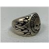Image 2 : VINTAGE .925 SILVER HARLEY DAVIDSON MOTORCYCLES SCULL RING