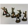 Image 2 : GERMAN NAZI PERIOD LINEOL / ELASTOLIN TOY SOLDIERS ARMY LOT OF 7