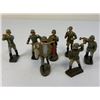 Image 5 : GERMAN NAZI PERIOD LINEOL / ELASTOLIN TOY SOLDIERS ARMY LOT OF 7