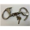 Image 1 : ANTIQUE PAIR OF HANDCUFFS WITH KEYS