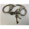 Image 3 : ANTIQUE PAIR OF HANDCUFFS WITH KEYS