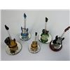 Image 2 : LOT OF 5 GLASS COLLECTABLE GUITARS BY GLASS BARON