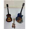 Image 1 : LOT OF COLLECTABLE MINIATURE GUITARS