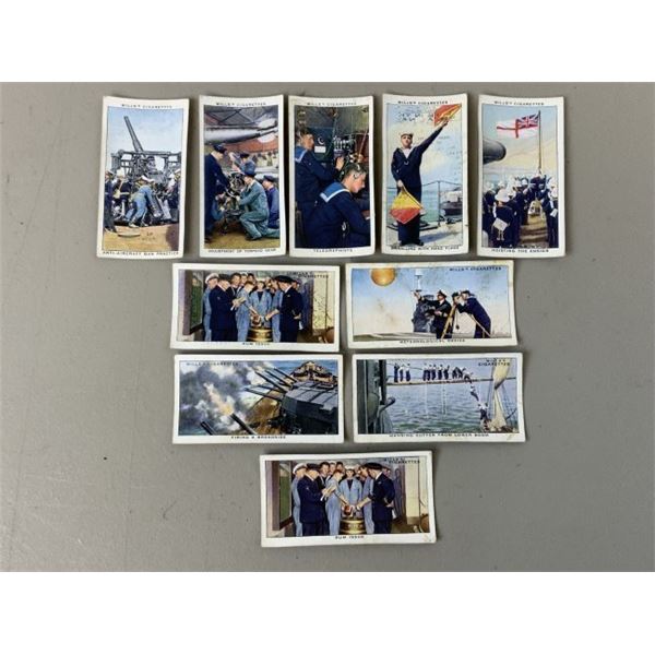 1930S WILLS TOBACCO CIGARETTE CARDS ROYAL NAVY