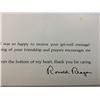 Image 3 : PRESIDENT RONALD REAGAN SIGNED THANK YOU CARD DATED MAY 8 , 1981