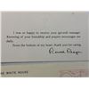 Image 9 : PRESIDENT RONALD REAGAN SIGNED THANK YOU CARD DATED MAY 8 , 1981