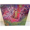 Image 5 : CRYSTAL SHELVEN "RAINBOW SPINE" ACRYLIC PAINTING ON CANVAS ORIGINAL ARTWORK