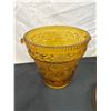 Image 2 : Amber Glass Ice Bucket & Serving Dishes