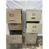 Image 2 : 2 - 4 drawer metal filing cabinets